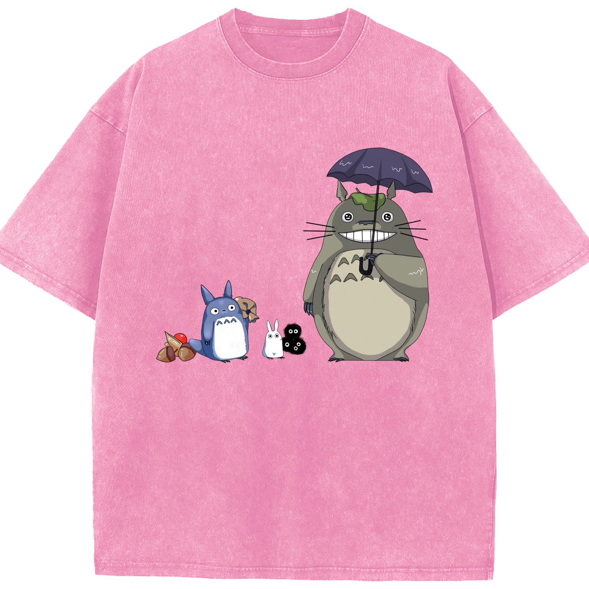 （画像用） となりのトトロ 草壁メイ 草壁サツキ My Neighbor Totoro Satsuki Kusakabe Mei Kusakabe 綿100% ヴィンテージ風 半袖Tシャツ（フロントプリント）